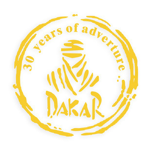 厂家直销 dakar达喀尔拉力赛反光贴汽车贴纸30年冒险之旅个性车贴