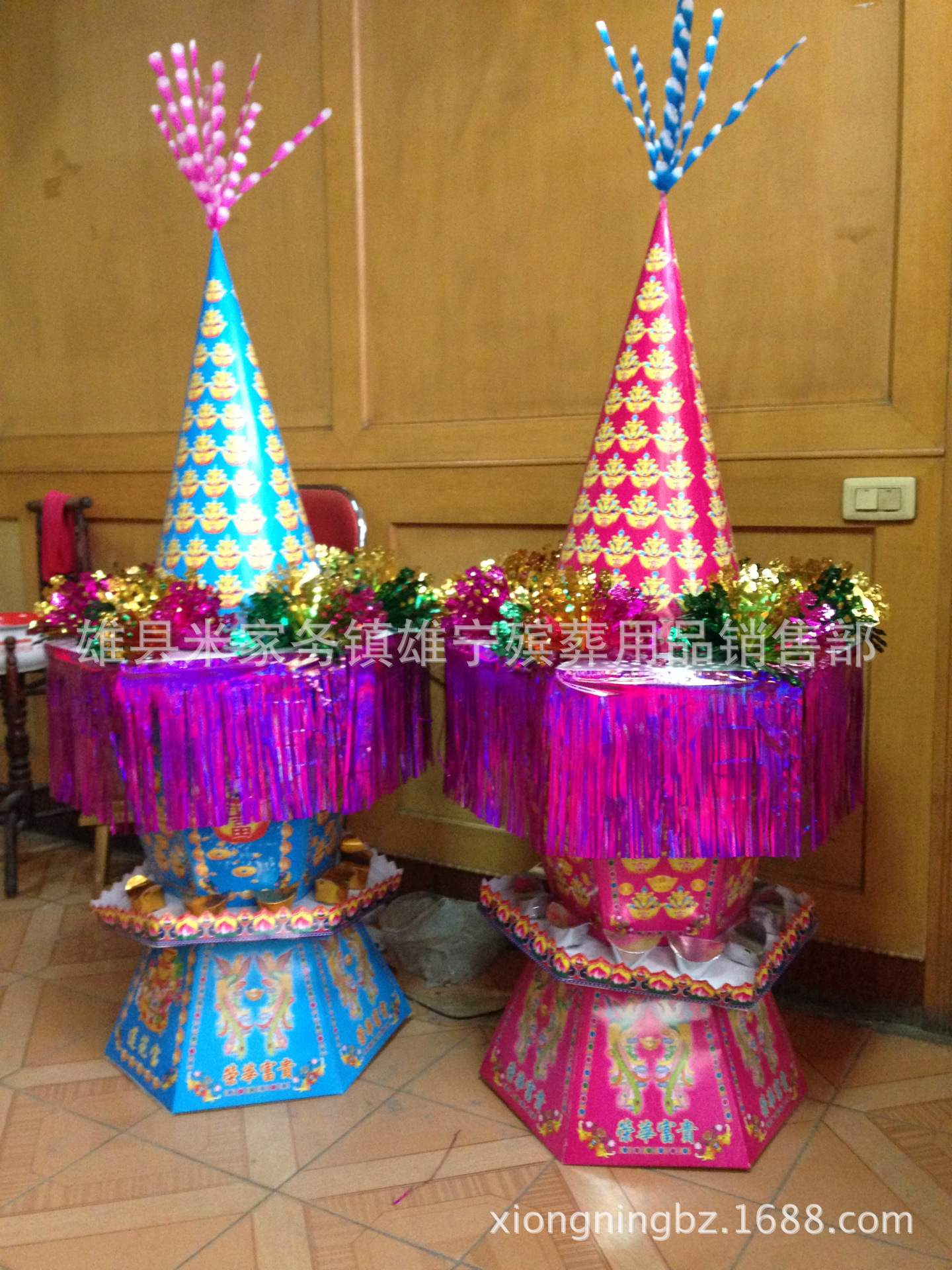 纸活纸扎品可以混批 每种20个起批  雄宁殡葬厂家直销 各种纸活纸