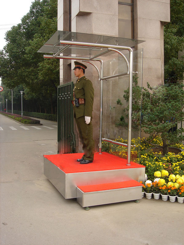 订做酒店保安值班站岗亭 军区大门守卫站岗亭 政府单位站岗值勤亭