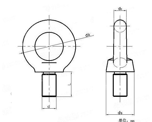 不锈钢吊环螺栓,304吊环螺栓,m5-m36