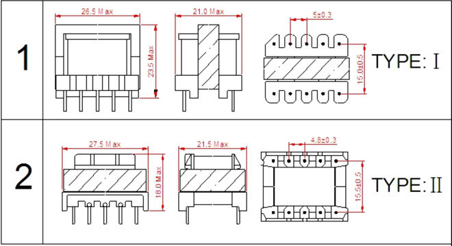 厂家供应ee25电源高频变压器
