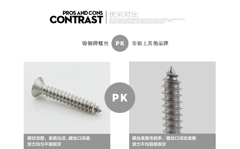 沉头三爪自攻螺丝M3.5X25双牙 304#本色