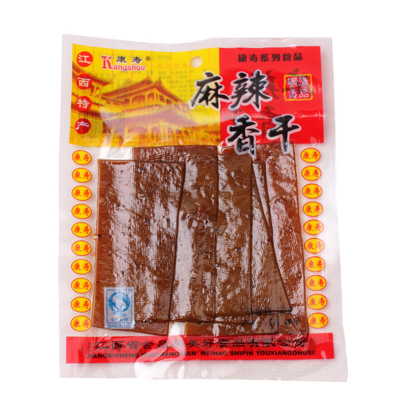厂家直销江西会昌特产康寿 麻辣豆干 豆腐干 50g 116.
