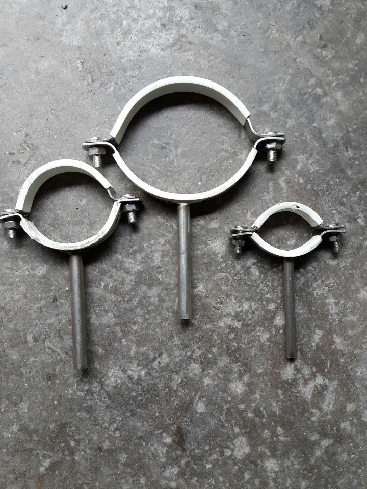 不锈钢包胶国标吊码(卡码,圆形码)供应dn15-dn200不锈钢吊码