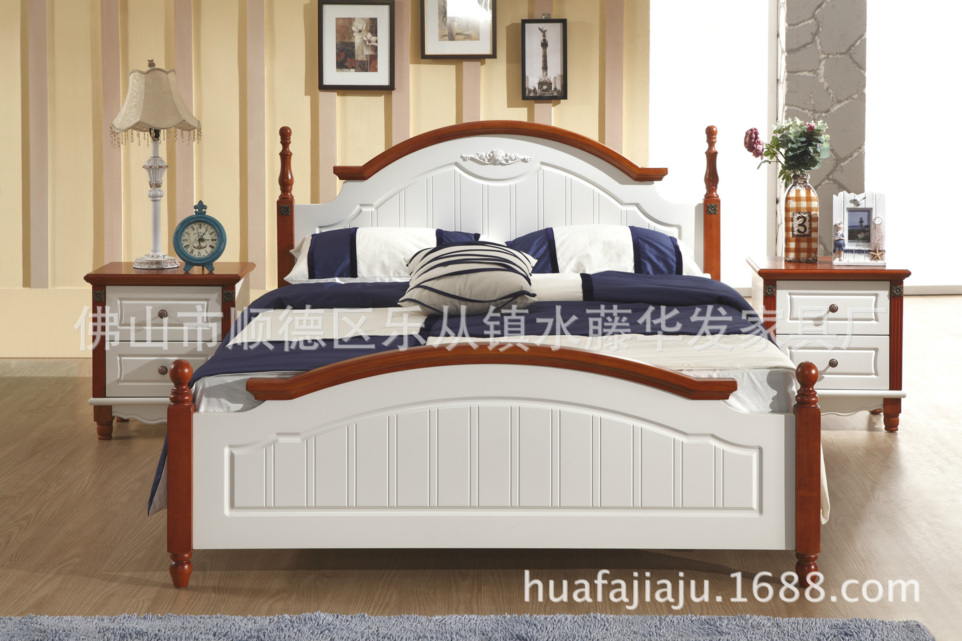 实木家具/地中海系列/橡木实木床/最新产品/单人床/双人床
