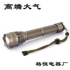 【强光手电筒潜水头灯铝合金照明专用3.7V直