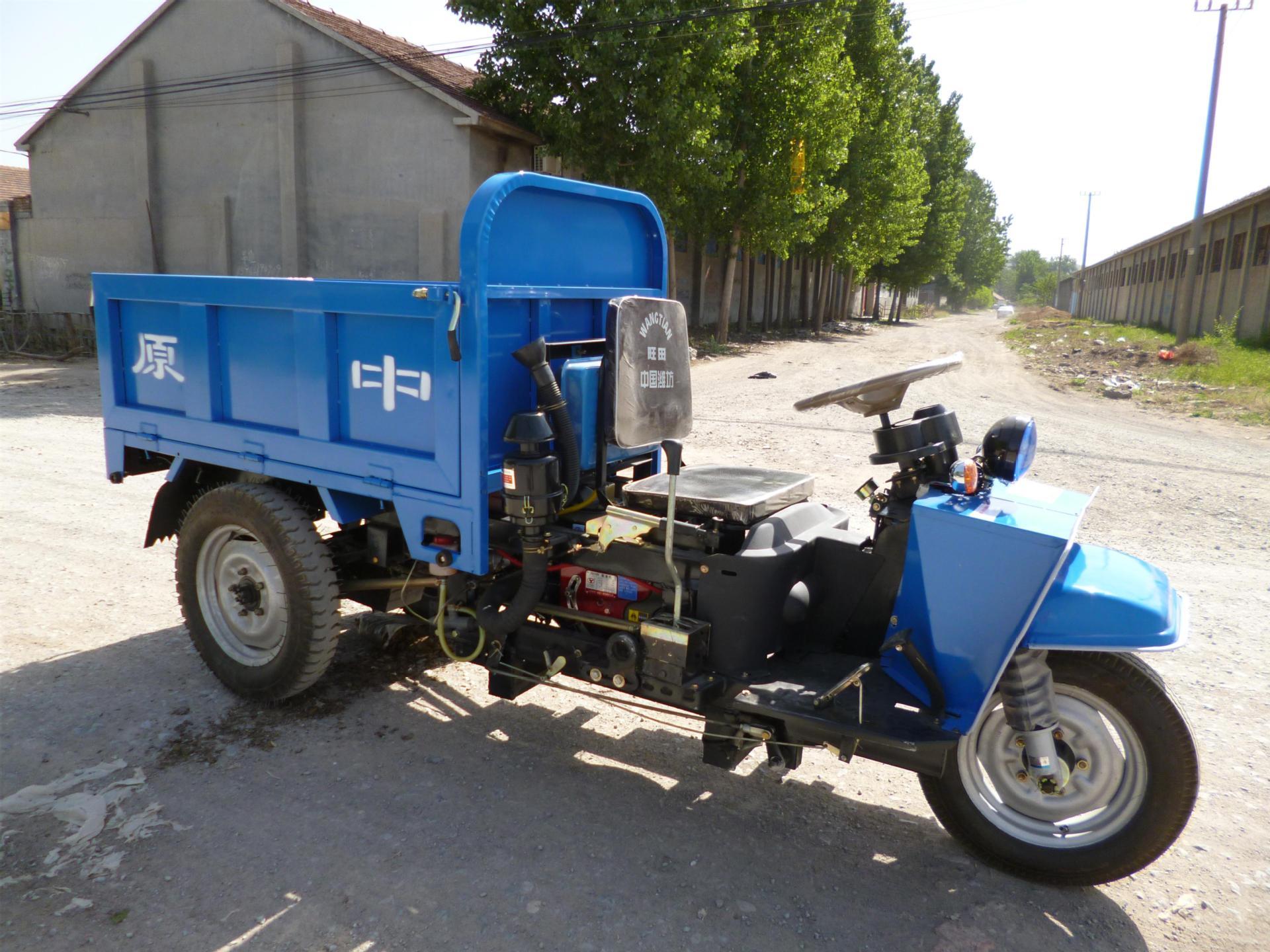 低矮三轮车 窄短小三轮车 高低速后桥 动力强劲 自卸 农用三轮车