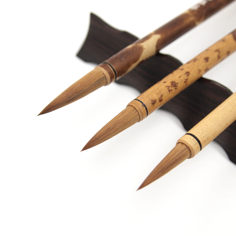 批发正品上海周虎臣杨振华豹狼毫毛笔 大中小国画笔书法抄经笔