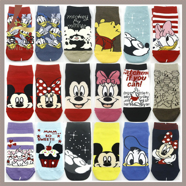 专业定制 快速报价 各类女士动物卡通直板定型袜子 纯棉直板袜