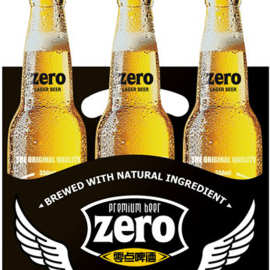 零点啤酒330ml*24瓶 一箱价
