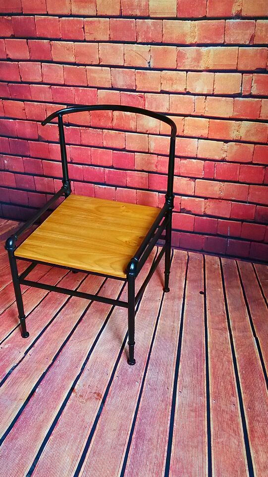 美式乡村工业水管椅子办公靠背椅铁艺创意水