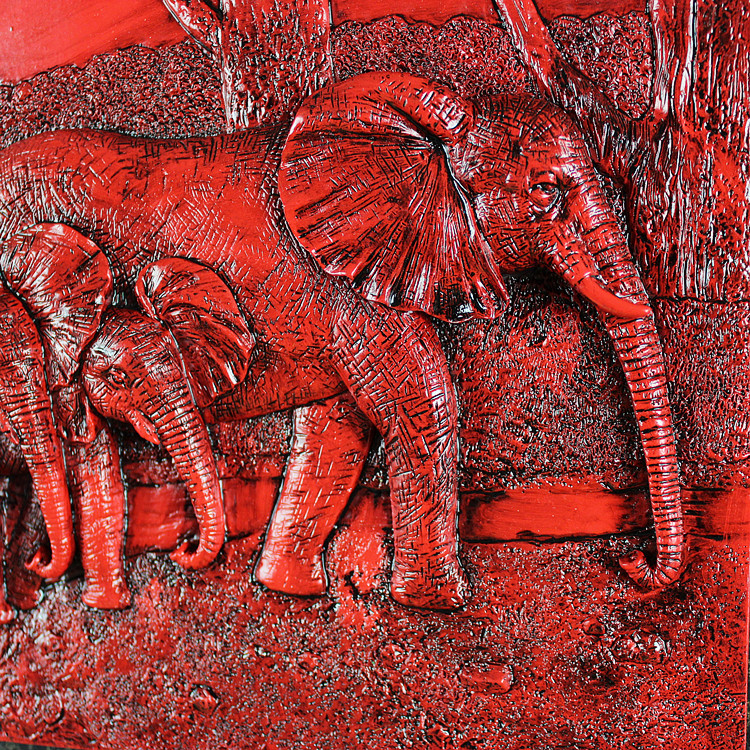 ****新品 欧式大象立体浮雕画 **浮雕相框挂画壁画批发