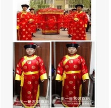 特价批发男士古装唐朝唐装中式婚礼服装轿夫服装舞台戏服演出服装