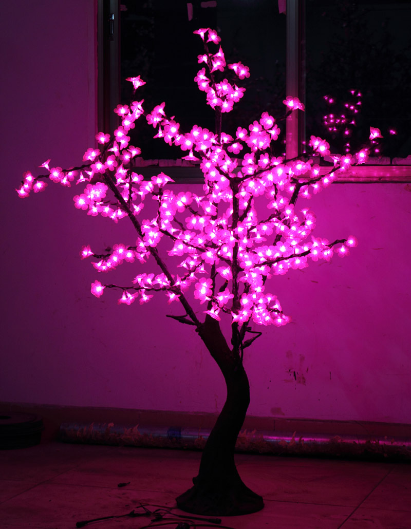 led发光树灯 led桃花/樱花仿真树灯景观灯 直销树灯led节日可定制
