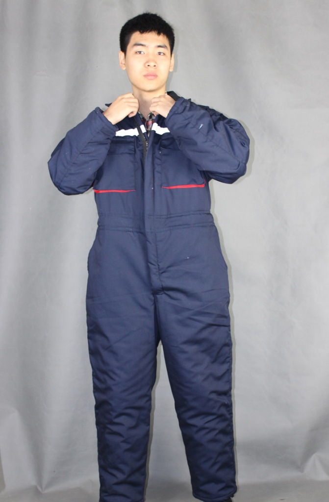 冬款棉连体工作服冬劳保连体棉服棉衣男保暖加厚耐寒棉衣 包邮