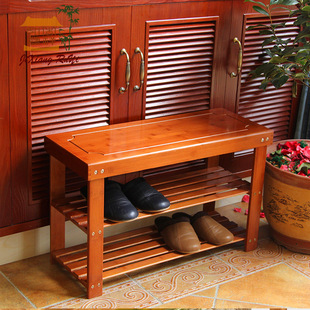 永佳楠竹换鞋凳简易客厅门口穿鞋凳收纳鞋架多层置物架子厂家直销