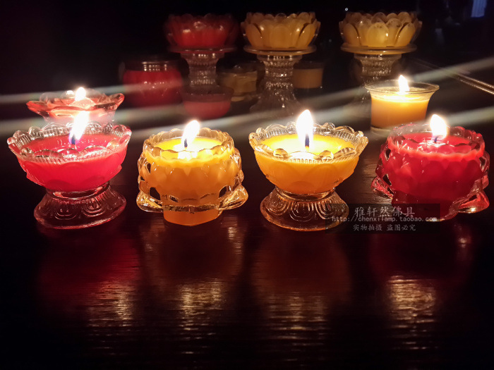 三款莲花灯座混装酥油灯 灯盏供灯佛教莲花灯图片
