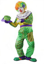 万圣节表演服装 小丑套装 小丑装扮 商场表演服饰 小丑表演装扮