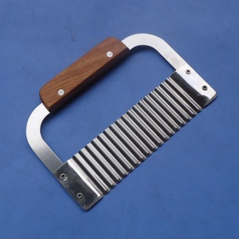 热卖新款 厂家直销 木柄波纹刀 削薯条刀 切面刀 手工刀 可批发