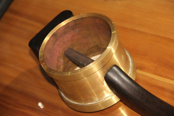 厂家直销 纯手工蒙皮制作 演奏级黑檀木坠琴 卷板响铜琴筒