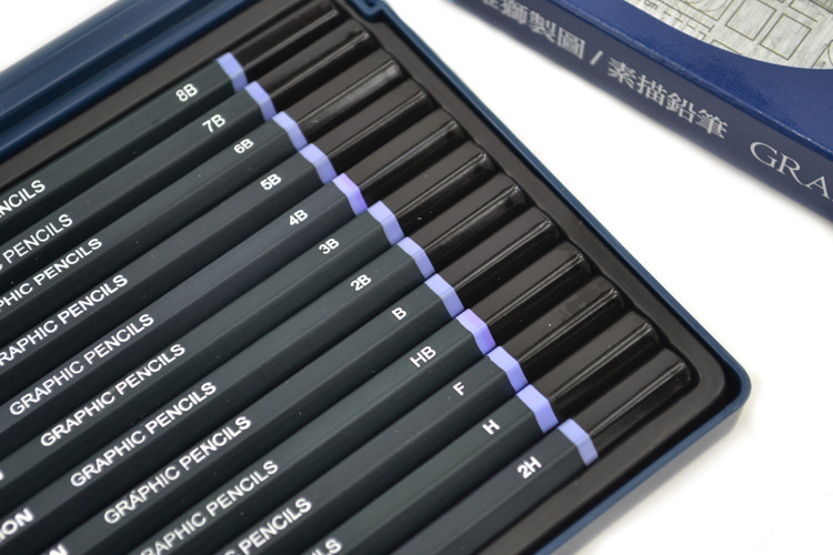 台湾雄狮绘画铅笔 2h-10b 速写素描 考试学生 儿童美术