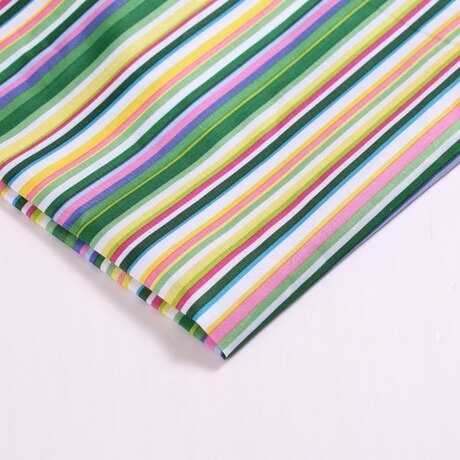 彩条纹涤纶布料 厂家直销 彩色竖条布 箱包服装家纺面料