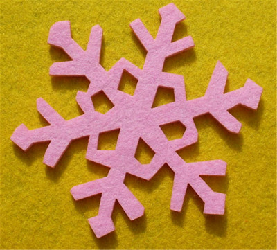 【华梦felt】 厂家供应无纺布雪花杯垫,餐垫