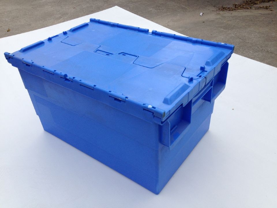 8#储物箱 咬口盖物流胶箱 物流储物箱 商场用蔬菜水果运输胶箱