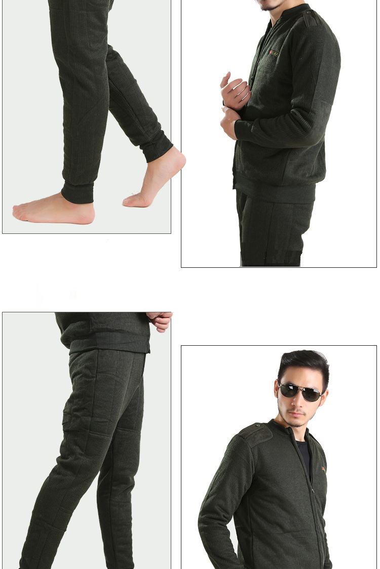 厂家现货批发超级保暖03式士兵绒衣绒裤套装 内穿保暖绒裤套装