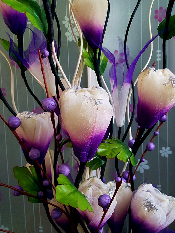 叶脉花 落地花 客厅玄关装饰花假花 天然干花叶脉玉兰花 - 阿里巴巴商