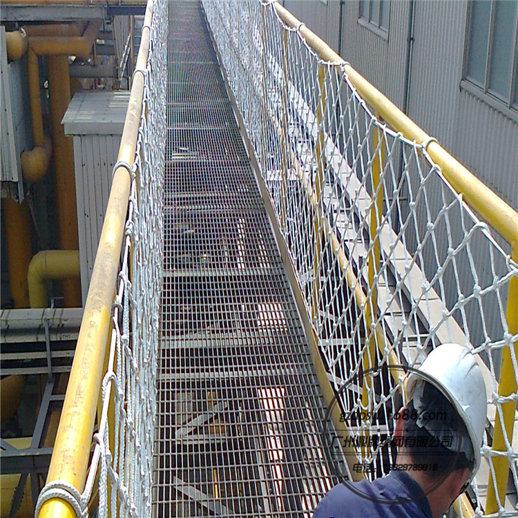 厂家生产-安养院防护网 住宅大楼楼梯安全网 大楼中庭防坠网