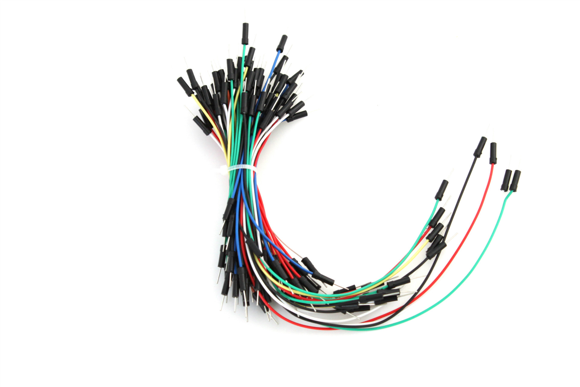 厂家直供面包板连接线跳线杜邦线65根一捆实验室教学使用