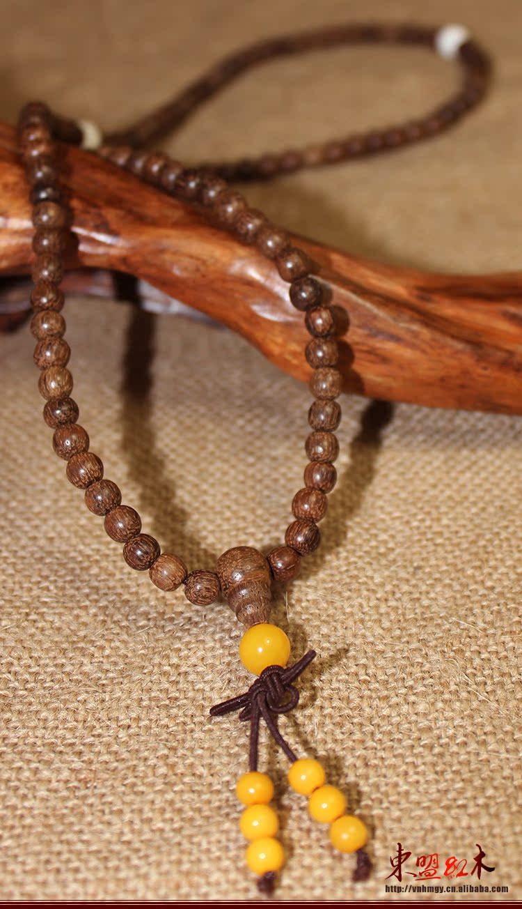 佛珠cx240 藏式金丝沉香佛珠念珠红尘百戏108颗男女款水沉手链 款式七