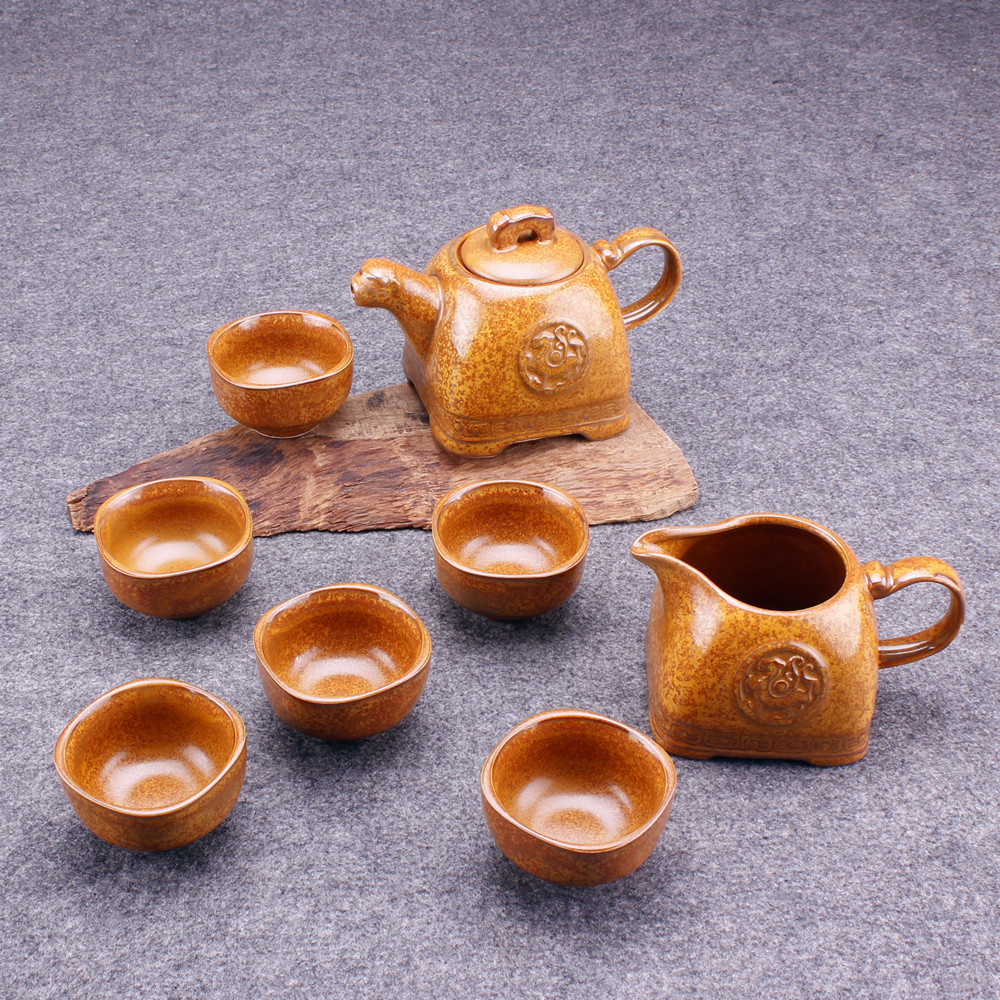 伟杰 台湾高档茶具 手工茶具 柴窑茶具套装 花茶壶 茶具套装