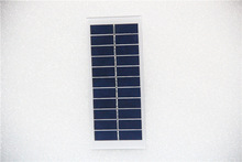 厂家供应5v1W多晶A级电池板太阳能发电柱头灯壁灯圆形玻璃光伏板