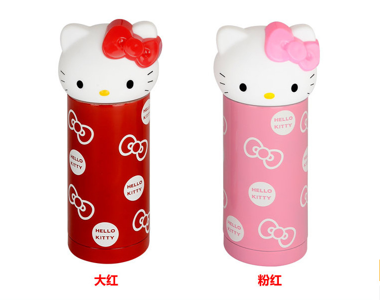可爱创意甜美hellokitty保温杯儿童女生凯蒂猫保温杯女士水杯