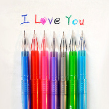 钻石笔 12色韩版热卖文具用品 小清新星水笔系列 彩色中性笔