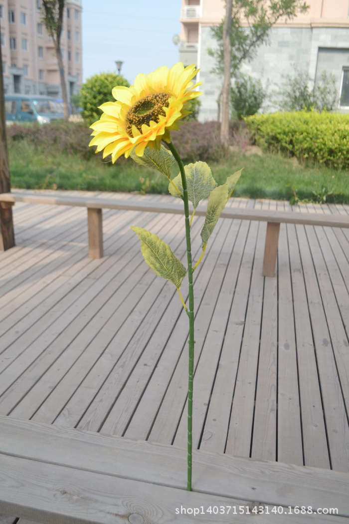 工程摆放花艺_单支单头向日葵 仿真花 工程摆放 客厅装饰 - 阿里巴巴