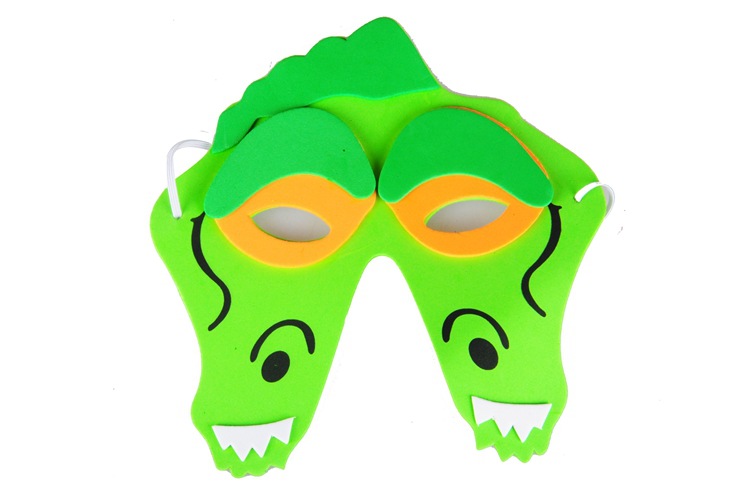 双骏eva工艺品 厂家批发热销 儿童面具 话剧 表演 道具鳄鱼
