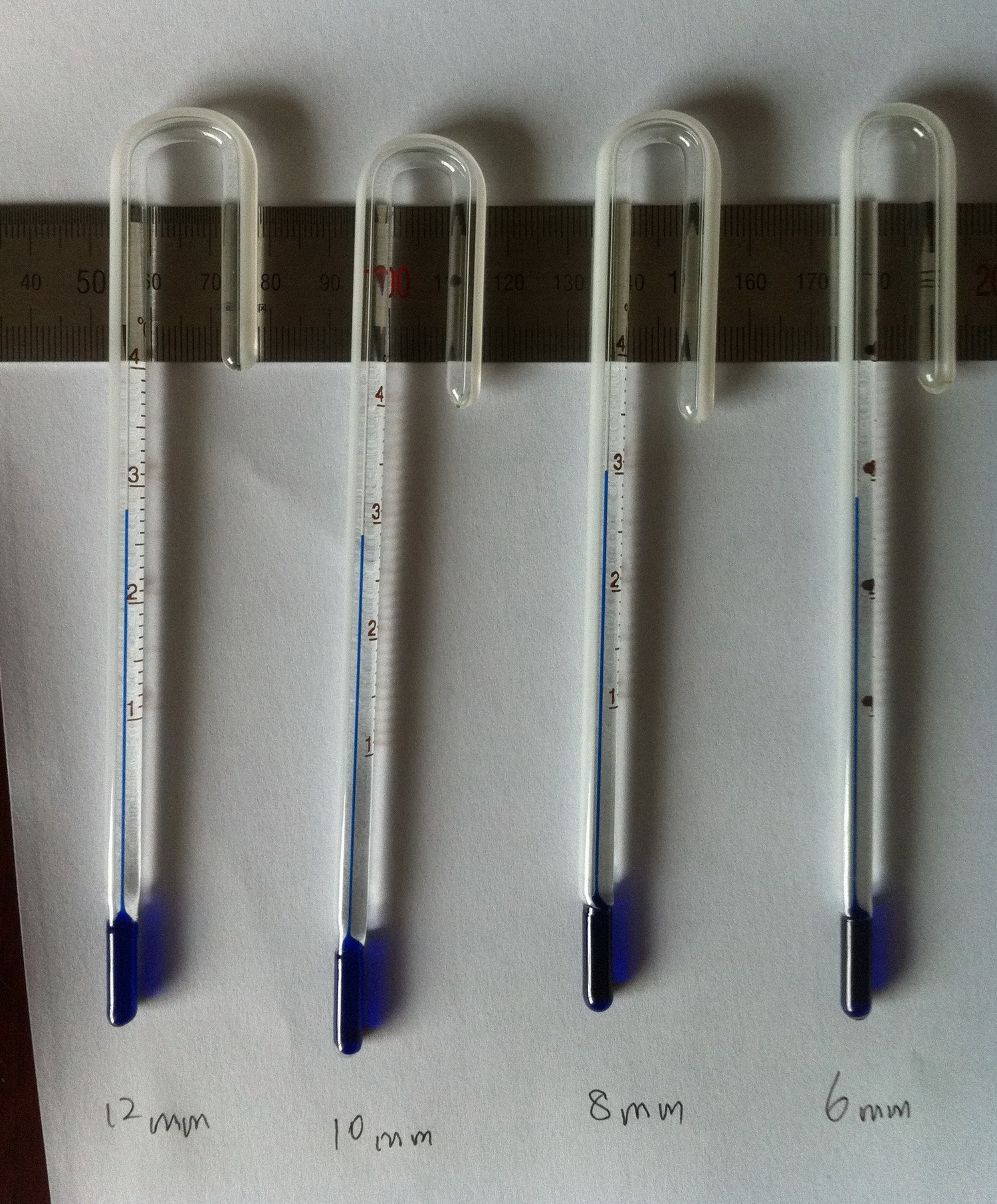 鱼缸拐杖温度计水族挂钩温度计水草缸拐杖温度计温度计挂钩温度计