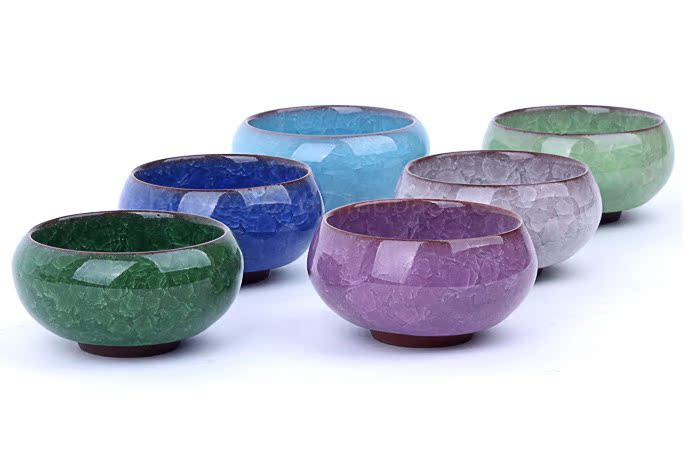 七彩冰裂釉茶具套装 冰裂茶具陶瓷功夫茶具