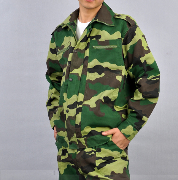 直销 学生军训服外军迷彩服套装 户外运动服装 acu 特战版蟒纹