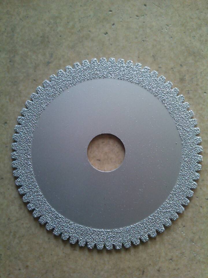 厂家直销100mm金刚石钎焊锯齿状切片(玻璃切片)