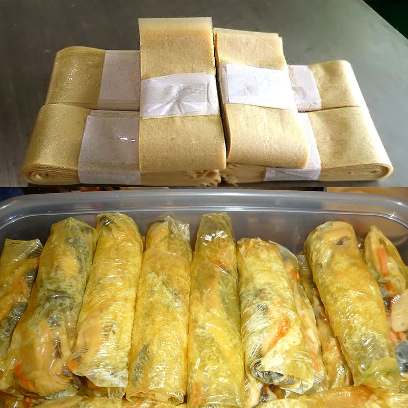 5cm宽自动包卷豆皮 连续卷装 走皮不断