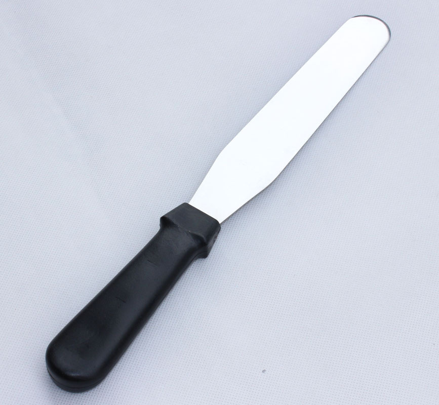 【厂家直供】不锈钢 塑胶柄抹刀/吻刀/蛋糕刮平刀—6寸