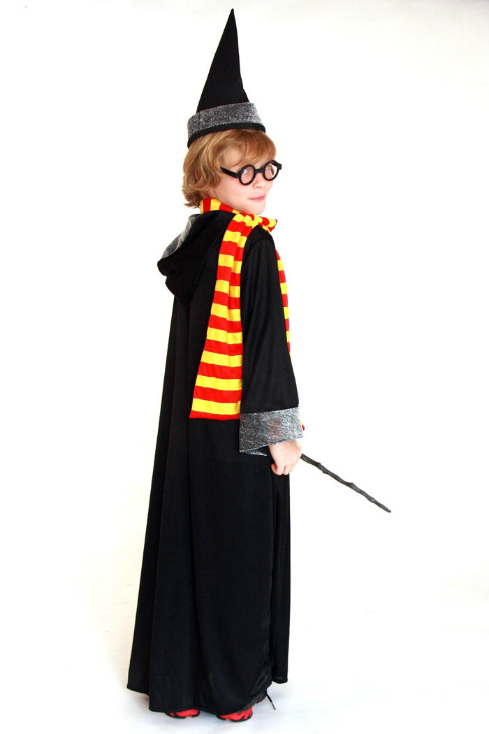 哈利波特哈利服饰哈利波特袍子哈利波特五件套儿童魔法师服装