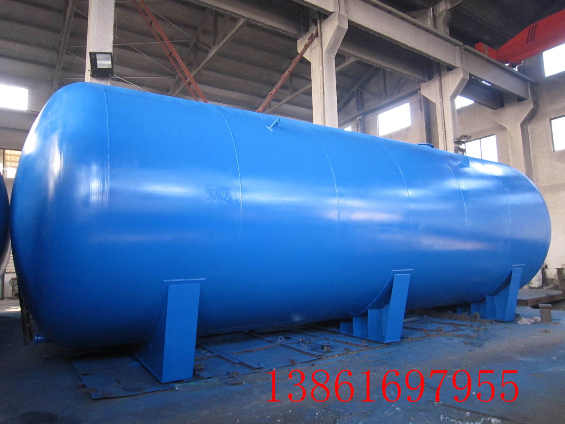 厂家供应 100立方卧式硫酸贮罐 耐腐蚀100方盐酸储罐