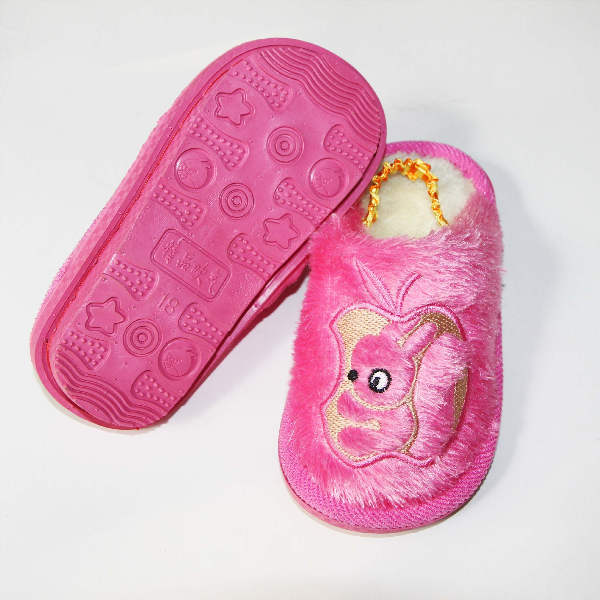 2016新款男女卡通松鼠儿童棉拖鞋 时尚