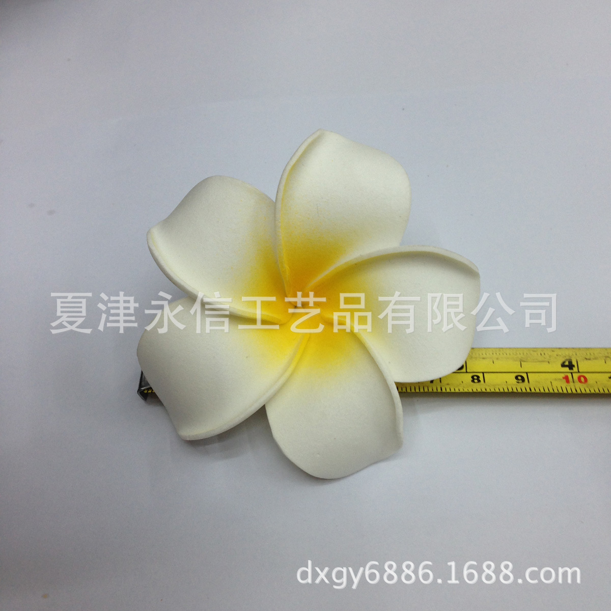 factory direct sales 8cm eva simulation plumeria rubra hawaiian flower hot sale! （without clip）