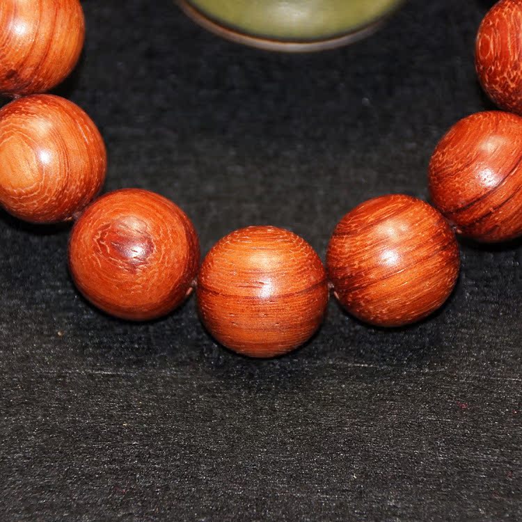 新仙阁 猫眼紫檀 小叶红檀 红木佛珠手串 木质佛珠批发